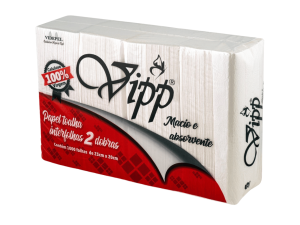 PAPEL TOALHA INTERFOLHADAS VIPP 02 DOBRAS