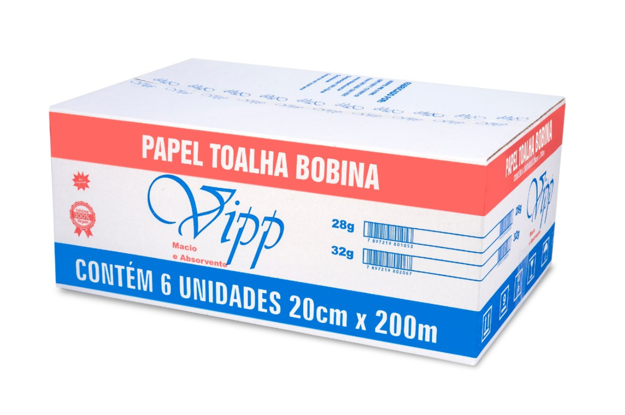 PAPEL TOALHA BOBINA VIPP