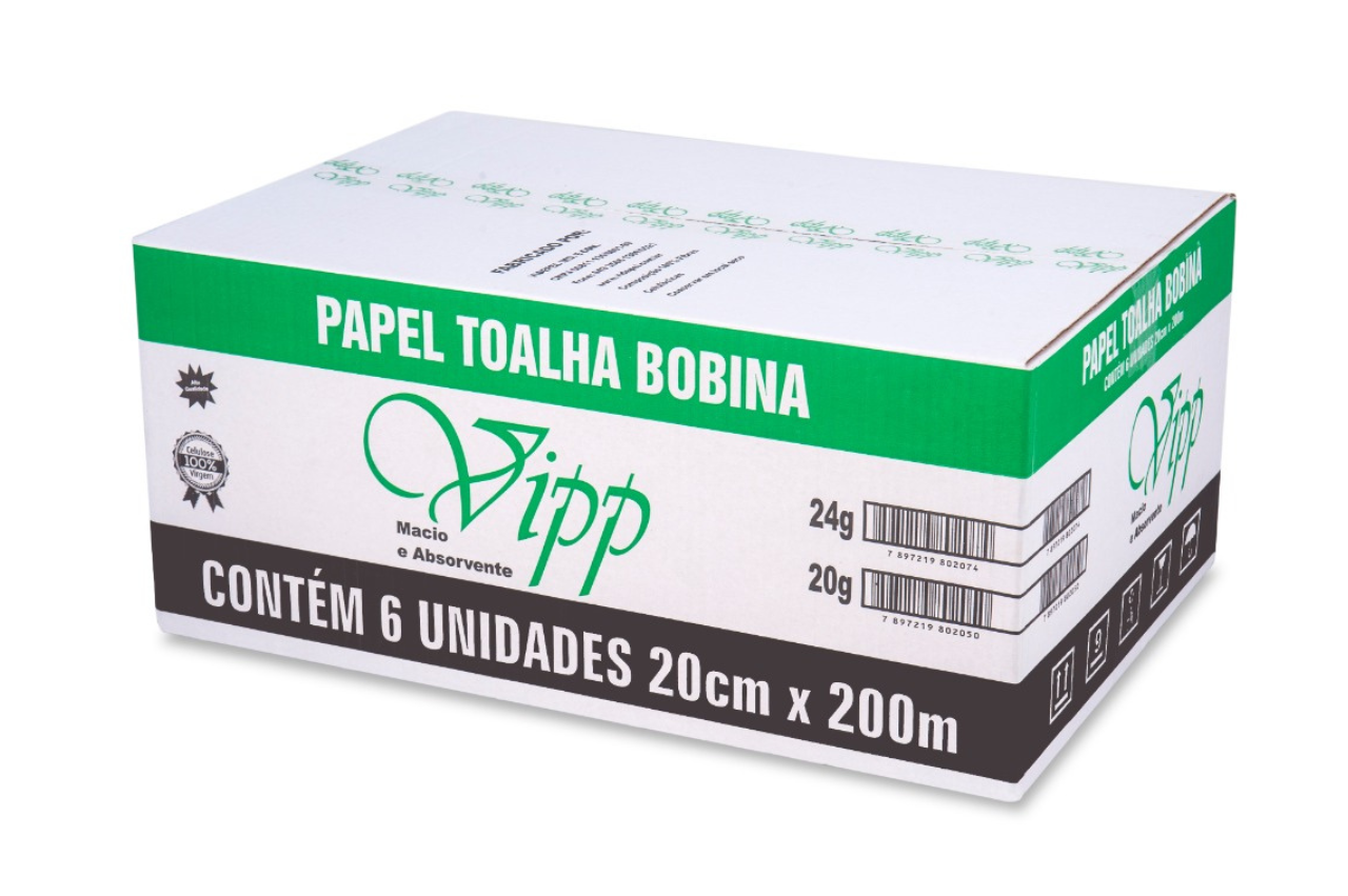 PAPEL TOALHA BOBINA VIPP
