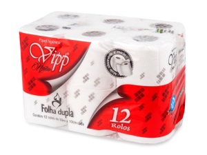 PAPEL HIGIÊNICO VIPP FOLHA DUPLA