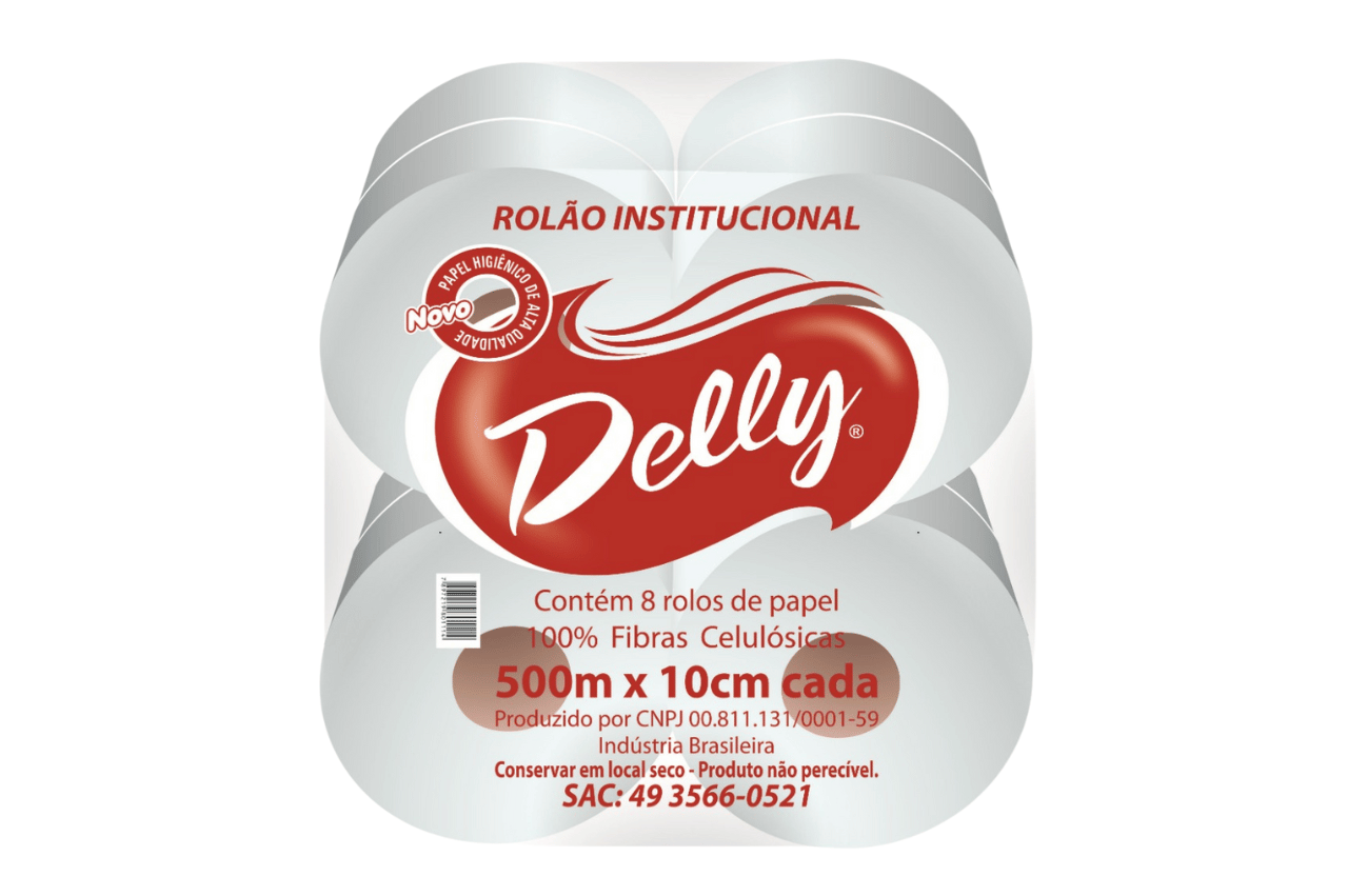 PAPEL HIGIÊNICO ROLÃO DELLY